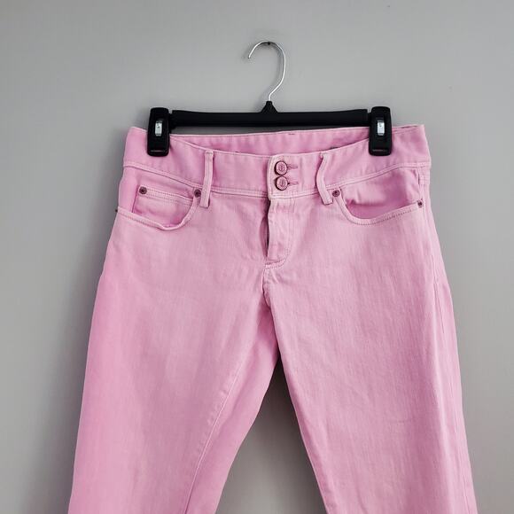 Lilly Pulitzer Pink Worth Skinny Mini Zip Jeans 2 - Picture 3 of 10